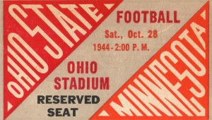 Ohio State University OSU Buckeyes Football Ticket Stub Art